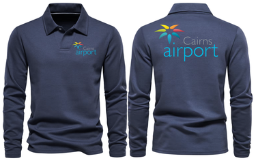 CAIRNS AIRPORT LONG SLEEVE POLO